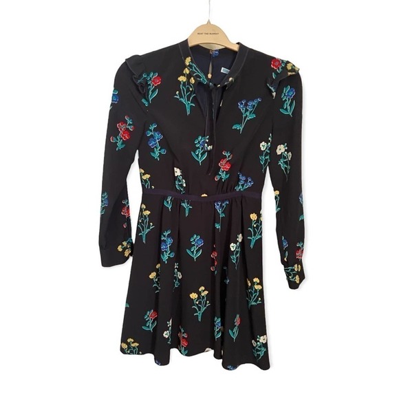 Draper James Tisdale Floral Tie Neck Dress - Picture 2 of 5